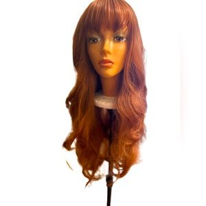 Auburn red wig